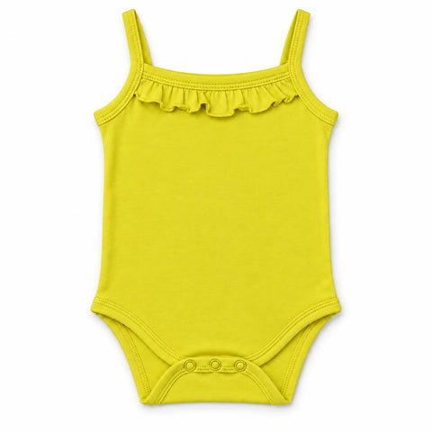 Sleeveless Lace Bodysuit — Lemon