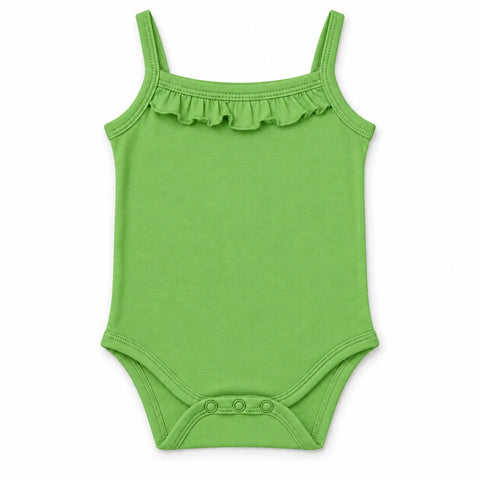 Sleeveless Lace Bodysuit — Parrot Green