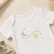 Baby Basic short-sleeve cotton bodysuit in an assorted ZB design – alternate product view