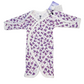 Pure Cotton Preemie Half Bodysuit – Cute Violet Flowers Pattern