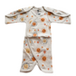 Pure Cotton Preemie Half Bodysuit – Happy Sun Pattern