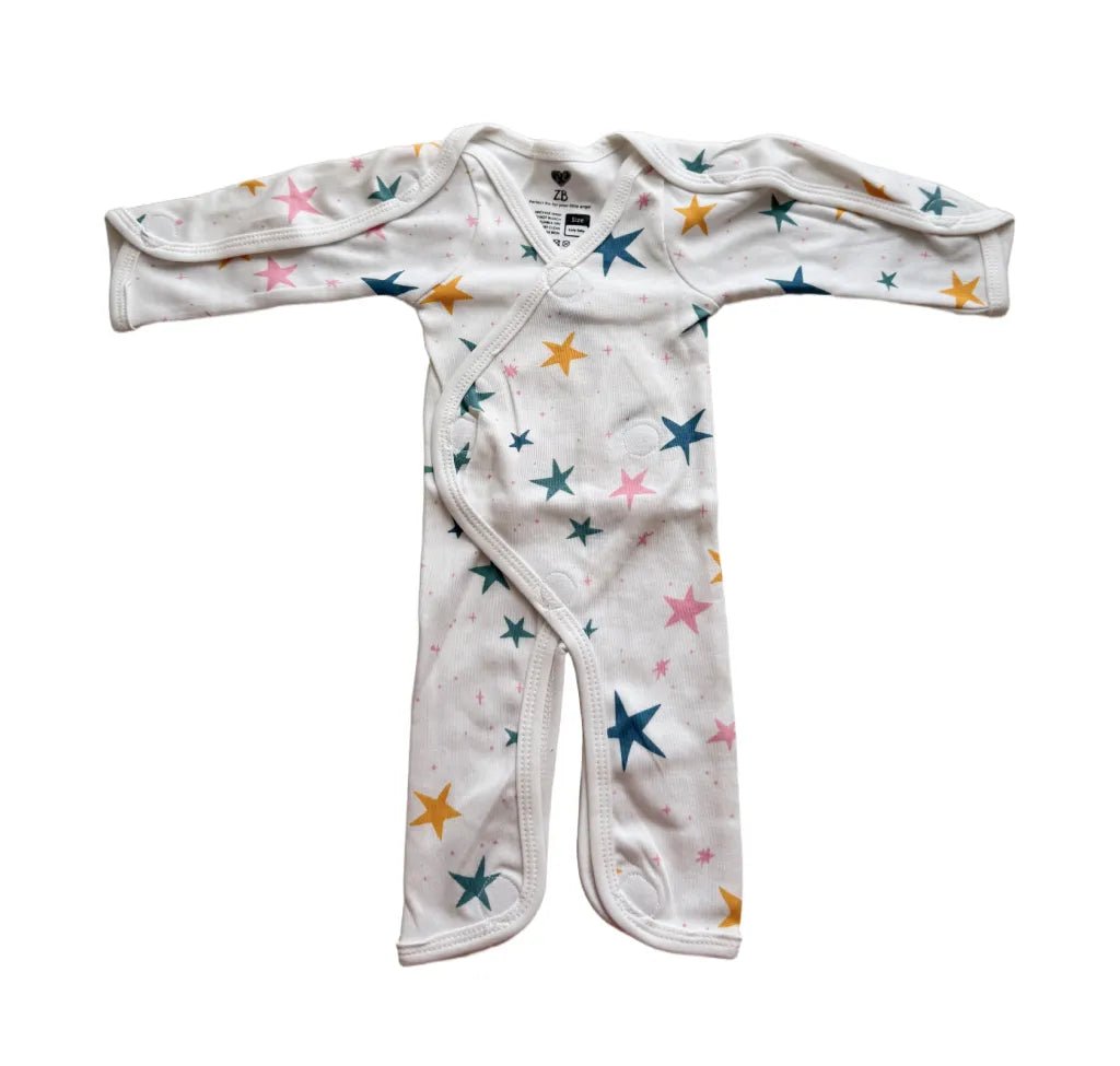 Preemie Full Bodysuit – Star Pattern - Zahra Batool 
