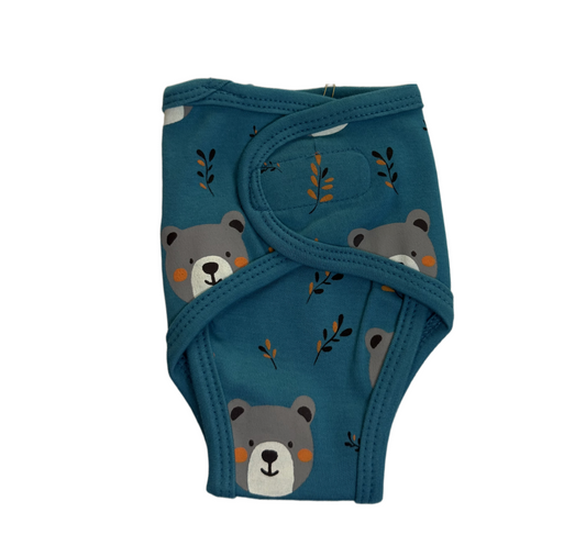Pure Cotton Preemie Diaper Covers – Teddy Bear Design