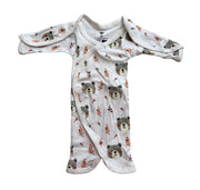 Pure Cotton Preemie Half Bodysuit – Teddy Bear Design - Zahra Batool 