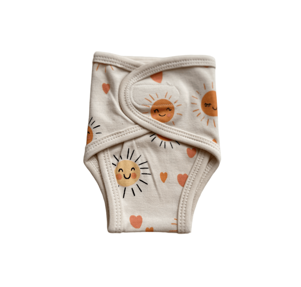 Preemie Diaper Covers – Happy Sun Pattern - Zahra Batool 
