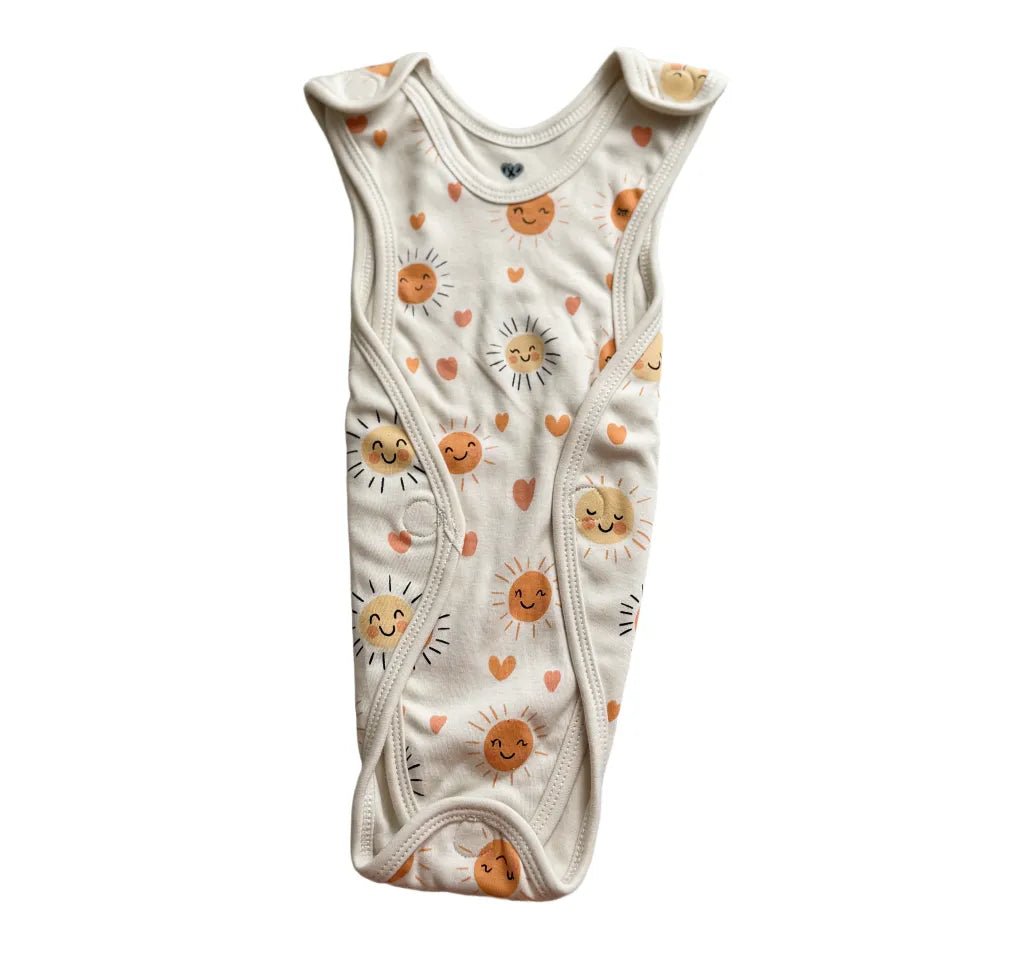 Preemie Romper – Happy Sun Pattern - Zahra Batool 