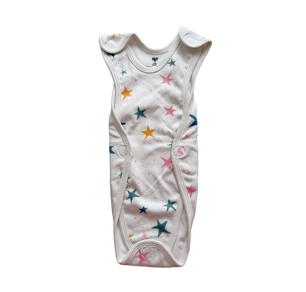 Preemie Romper – Star Pattern - Zahra Batool 