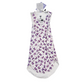 Pure Cotton Preemie Sleeveless Shirt – Cute Violet Flowers Pattern