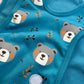 Pure Cotton Preemie Romper – Teddy Bear Design