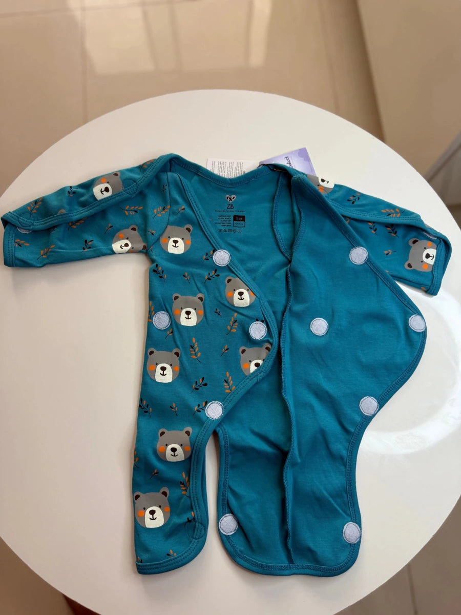Preemie Full Bodysuit – Teddy Bear Design - Zahra Batool 