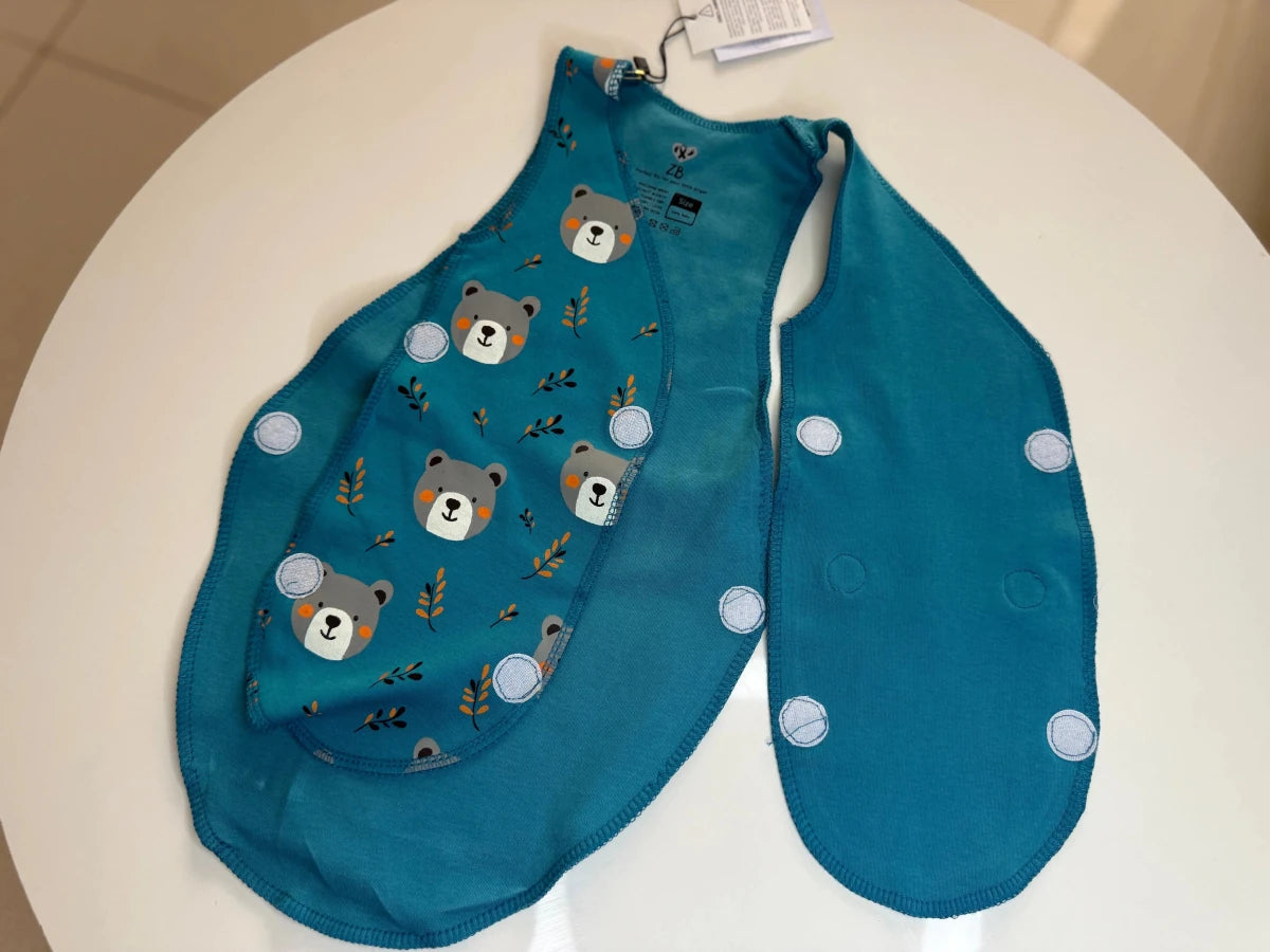Preemie Sleeveless Shirt – Teddy Bear Design - Zahra Batool 