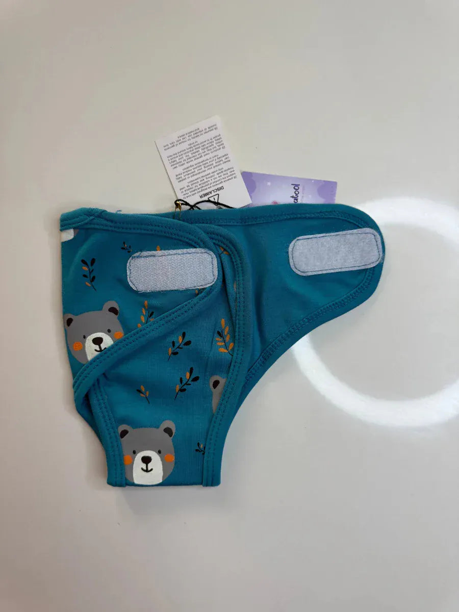 Preemie Diaper Covers – Teddy Bear Design - Zahra Batool 