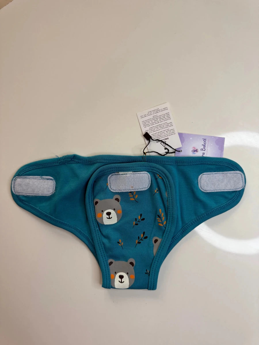 Preemie Diaper Covers – Teddy Bear Design - Zahra Batool 