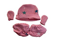Preemie Cap, Mitten & Sock Set – Star Pattern