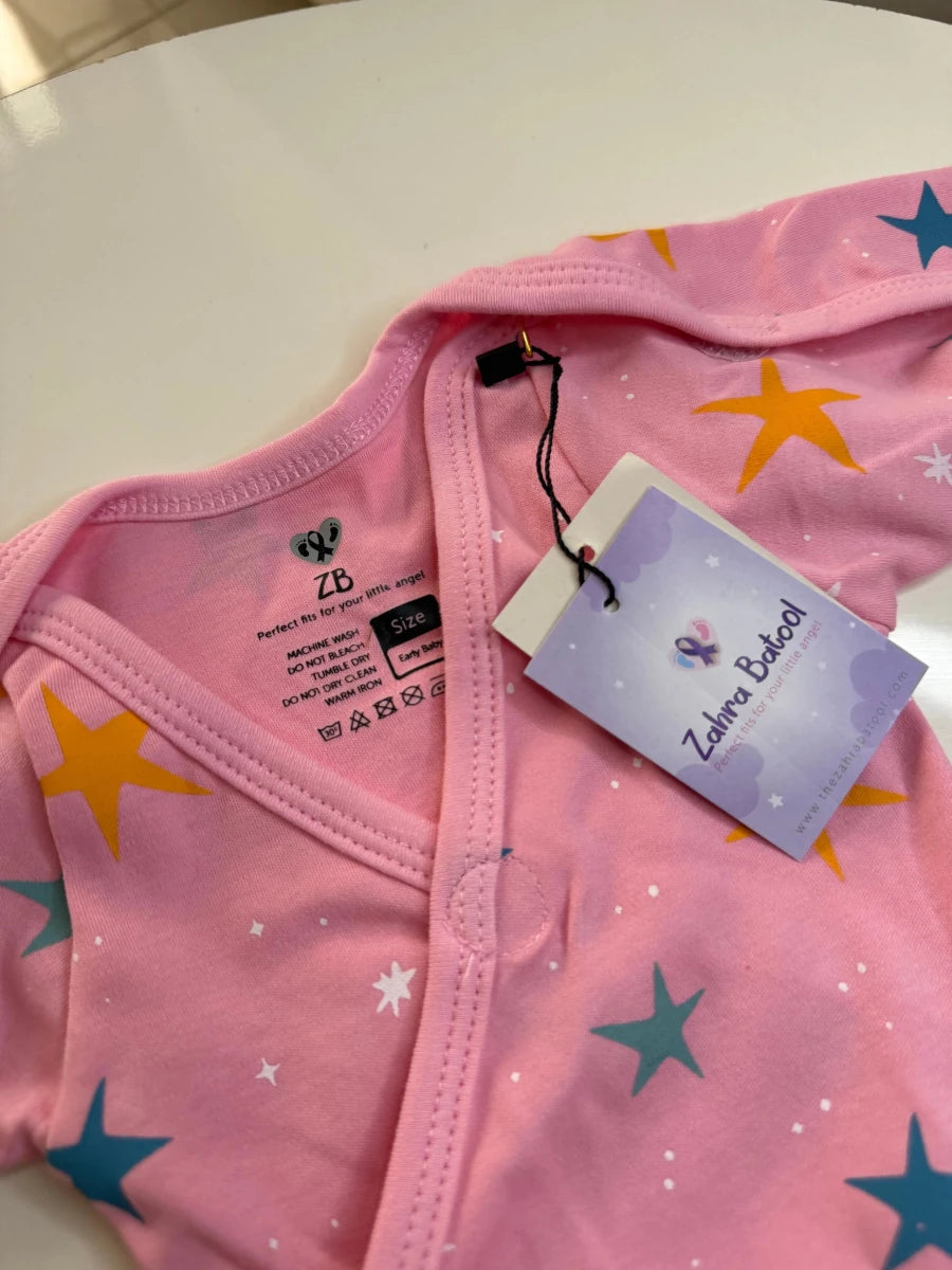 Preemie Full Bodysuit – Star Pattern - Zahra Batool 