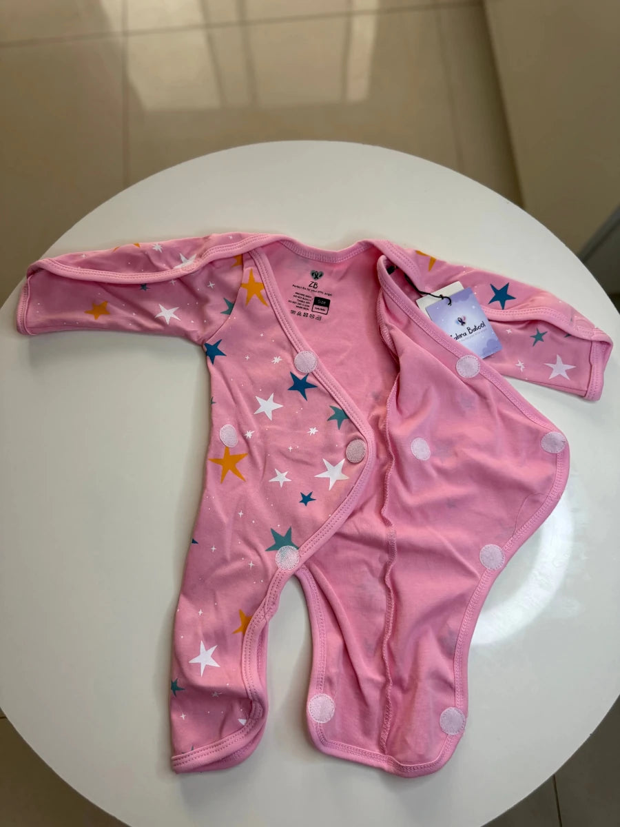 Preemie Full Bodysuit – Star Pattern - Zahra Batool 