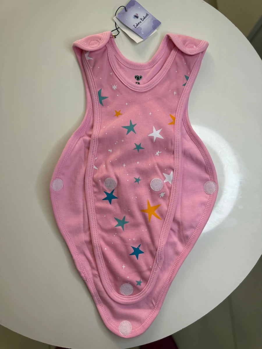 Preemie Romper – Star Pattern - Zahra Batool 