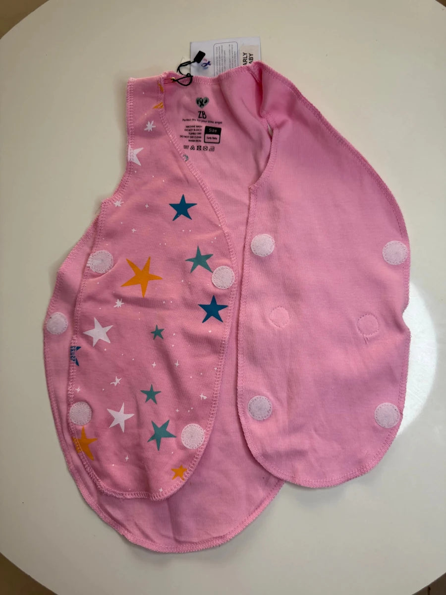 Preemie Sleeveless Shirt – Star Pattern - Zahra Batool 