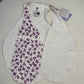 Pure Cotton Preemie Sleeveless Shirt – Cute Violet Flowers Pattern