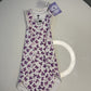 Pure Cotton Preemie Sleeveless Shirt – Cute Violet Flowers Pattern