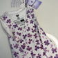 Pure Cotton Preemie Sleeveless Shirt – Cute Violet Flowers Pattern