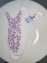 Preemie Romper – Cute Violet Flowers Pattern - Zahra Batool 