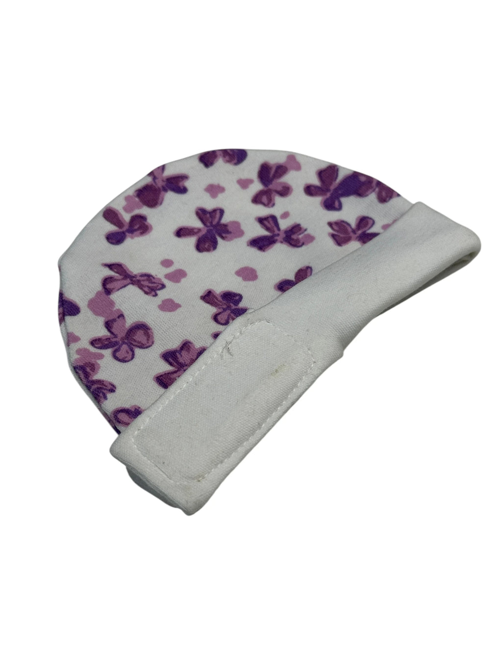 Cap, Mitten & Sock Set – Cute Violet Flowers Pattern