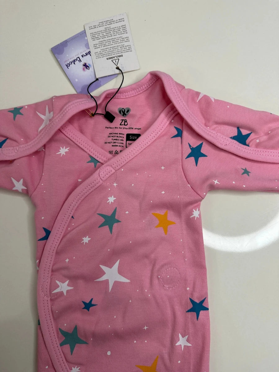 Preemie Half Bodysuit – Star Pattern - Zahra Batool 
