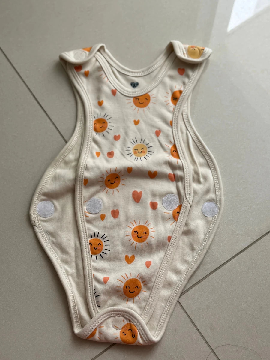 Preemie Romper – Happy Sun Pattern - Zahra Batool 