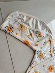 Preemie Full Bodysuit – Happy Sun Pattern - Zahra Batool 