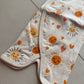 Pure Cotton Preemie Half Bodysuit – Happy Sun Pattern