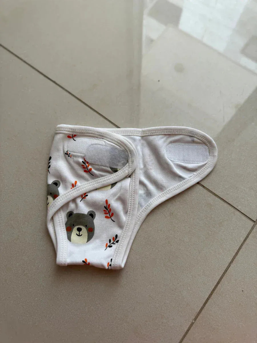 Preemie Diaper Covers – Teddy Bear Design - Zahra Batool 