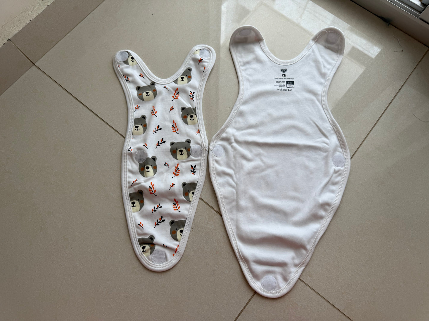 Pure Cotton Preemie Romper – Teddy Bear Design