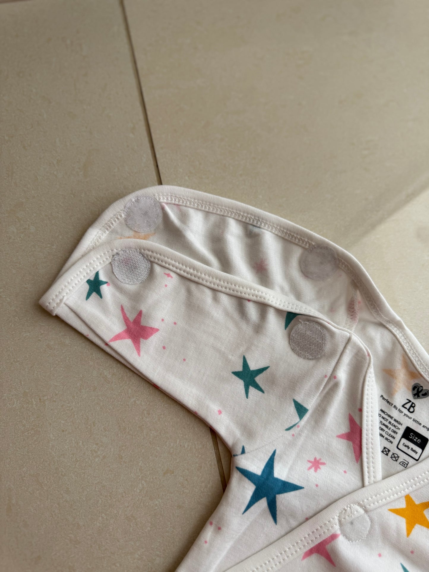 Pure Cotton Preemie Shirt – Star Pattern