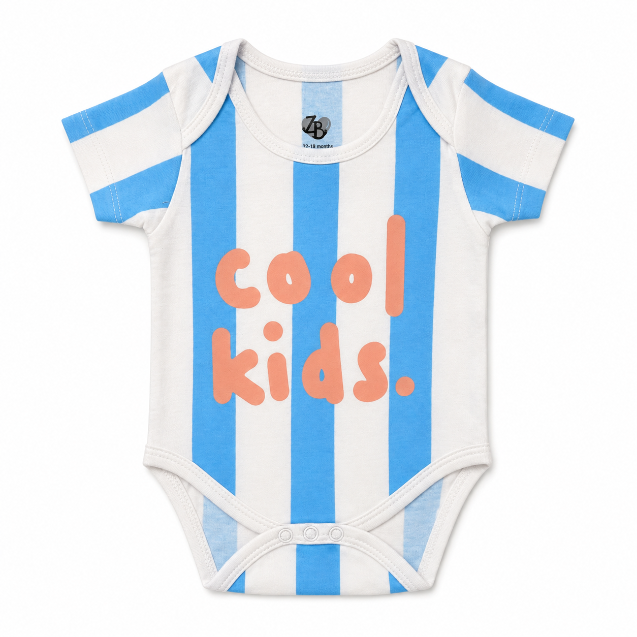 Baby Basic short-sleeve cotton bodysuit in an assorted ZB design