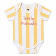 Baby Basic short-sleeve cotton bodysuit in an assorted ZB design – alternate product view
