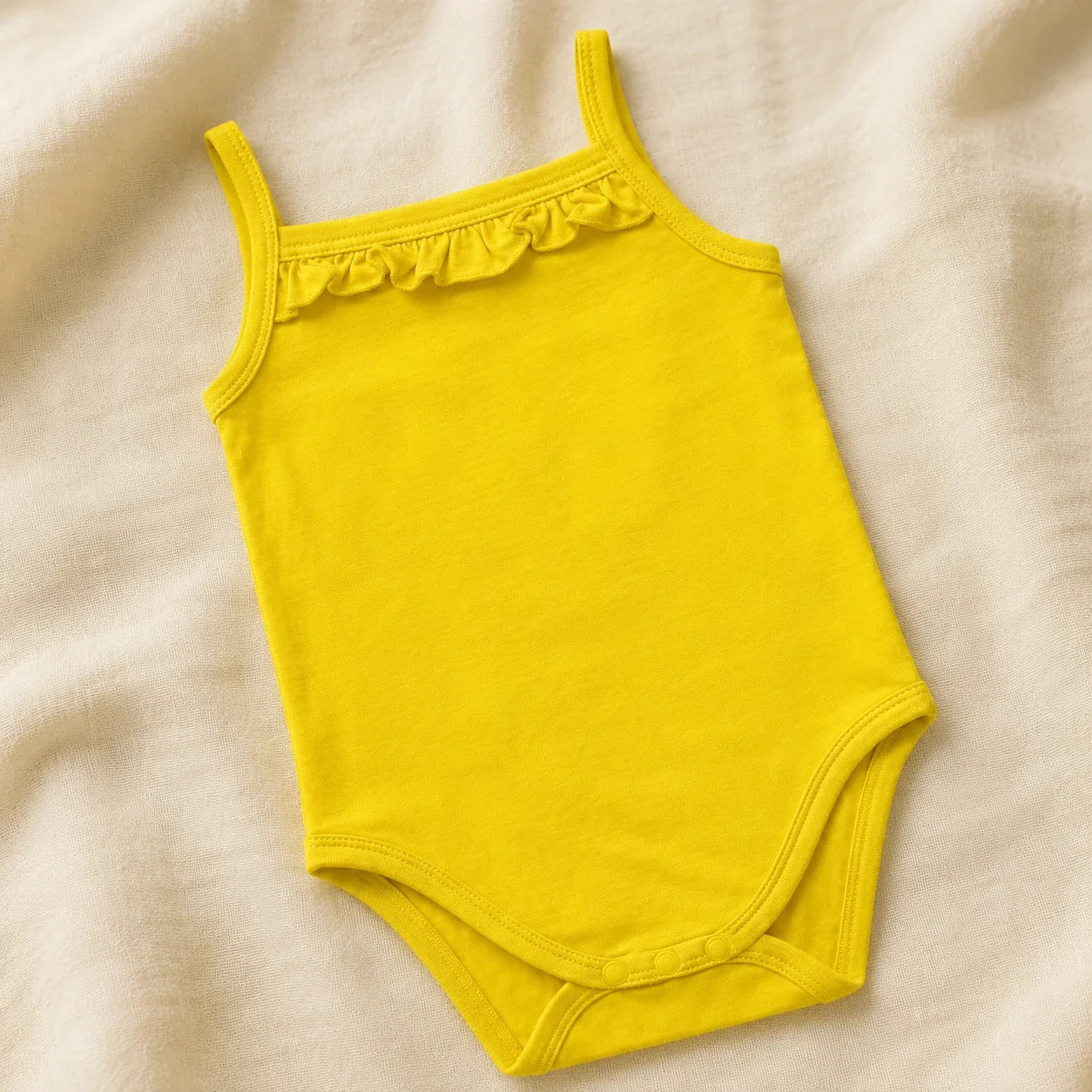 Cat Hearts | 2 Piece Set Bodysuit | plain yellow lifestyle view