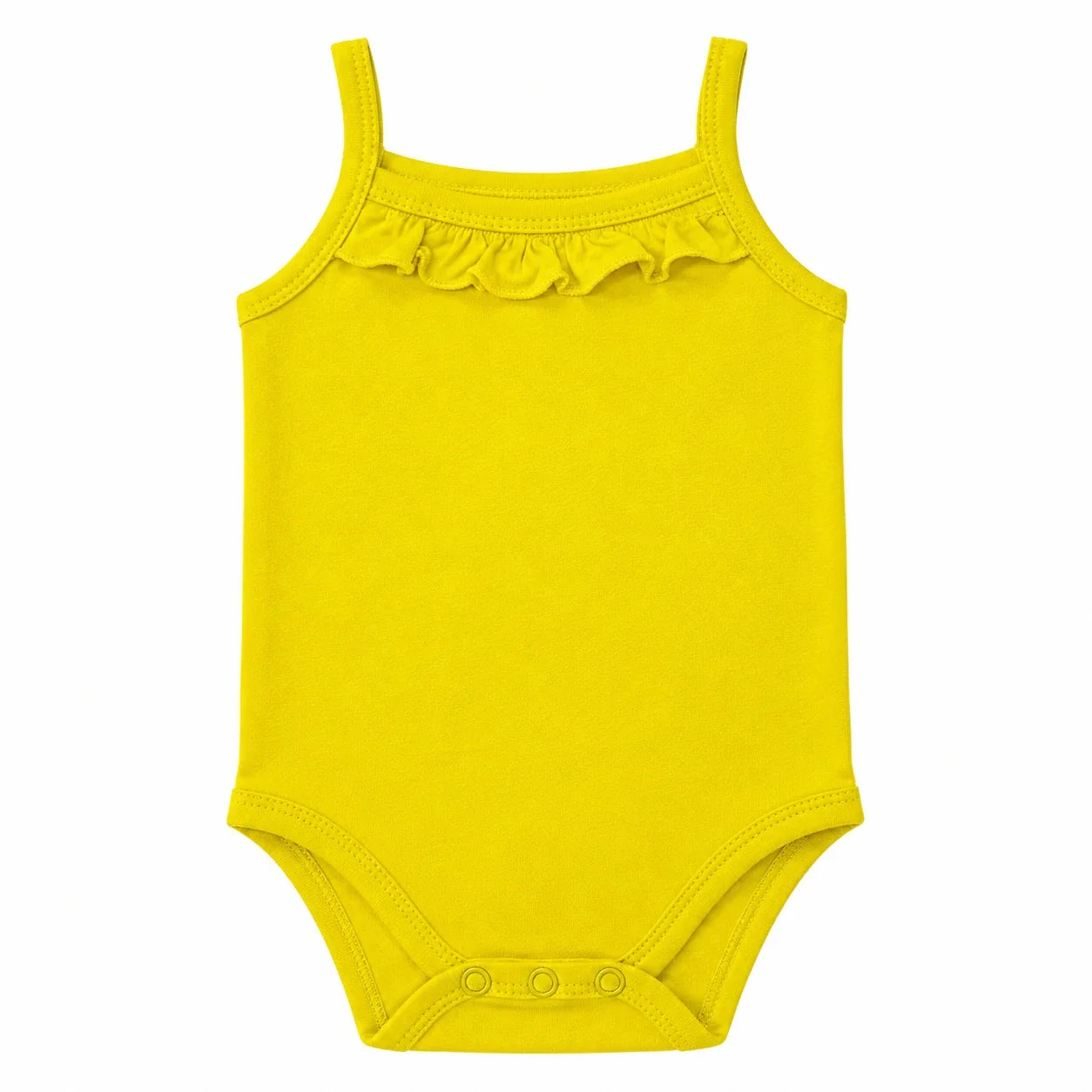 Cat Hearts | 2 Piece Set Bodysuit | plain yellow front view