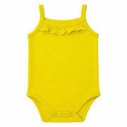 Cat Hearts | 2 Piece Set Bodysuit | plain yellow front view