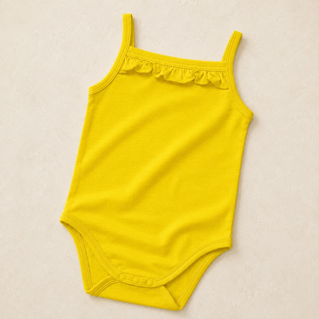 Cat Hearts | 2 Piece Set Bodysuit | plain yellow alternate view