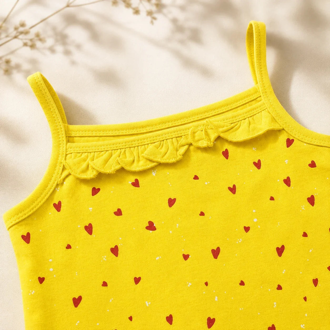 Cat Hearts | 2 Piece Set Bodysuit | heart print neckline detail