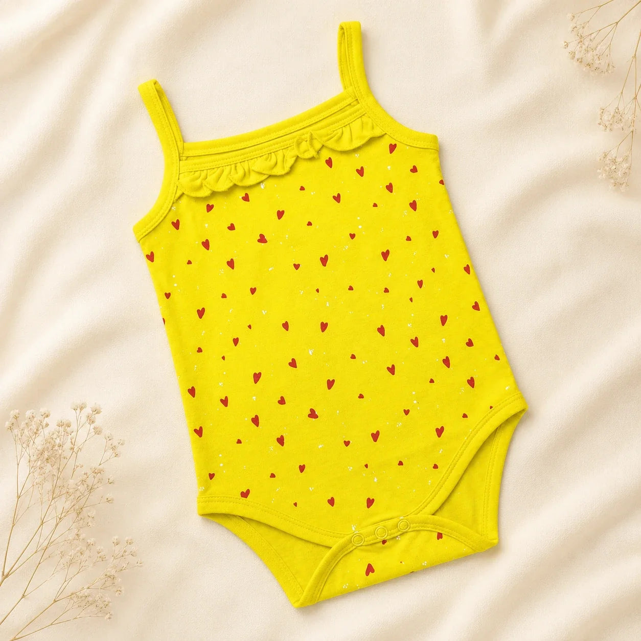 Cat Hearts | 2 Piece Set Bodysuit | heart print alternate view