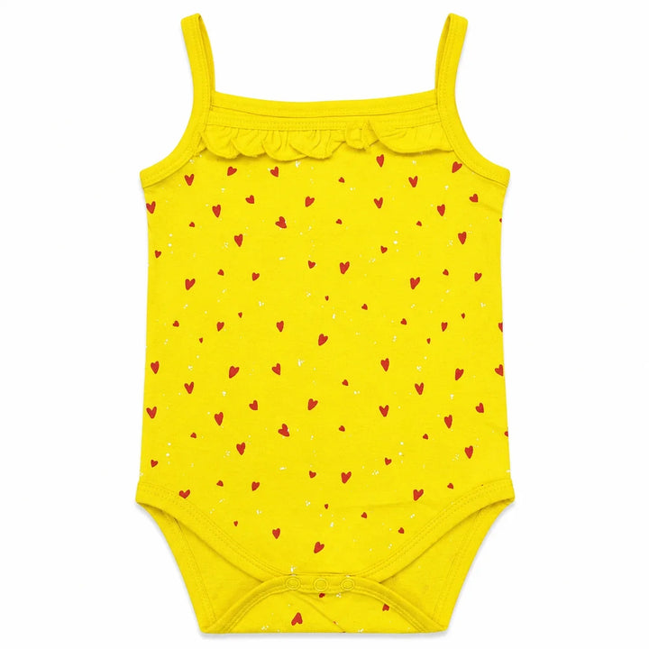 Cat Hearts | 2 Piece Set Bodysuit | heart print front view