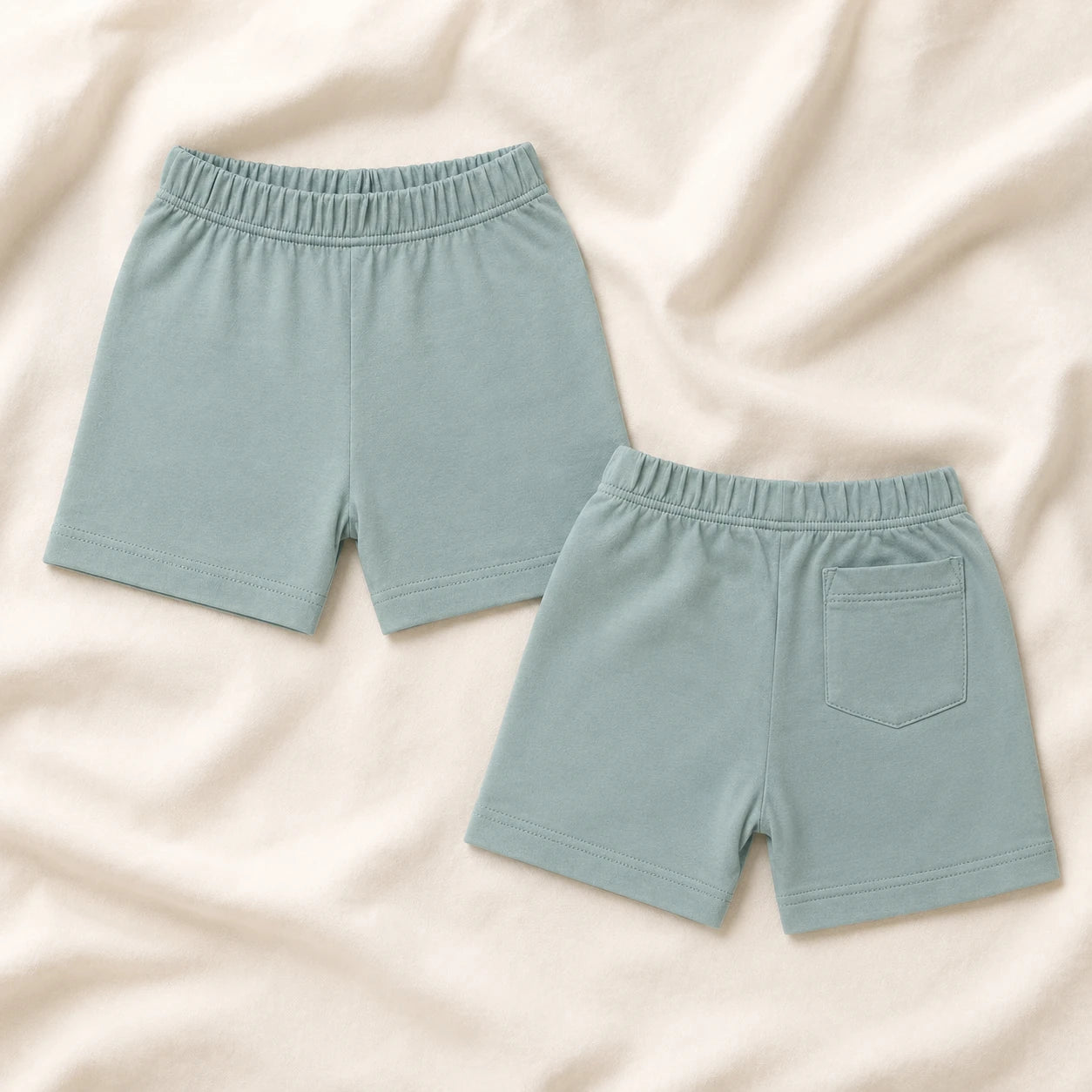 Lurex Green Baby Shorts