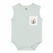 Little Koala sleeveless cotton baby bodysuit – alternate product view