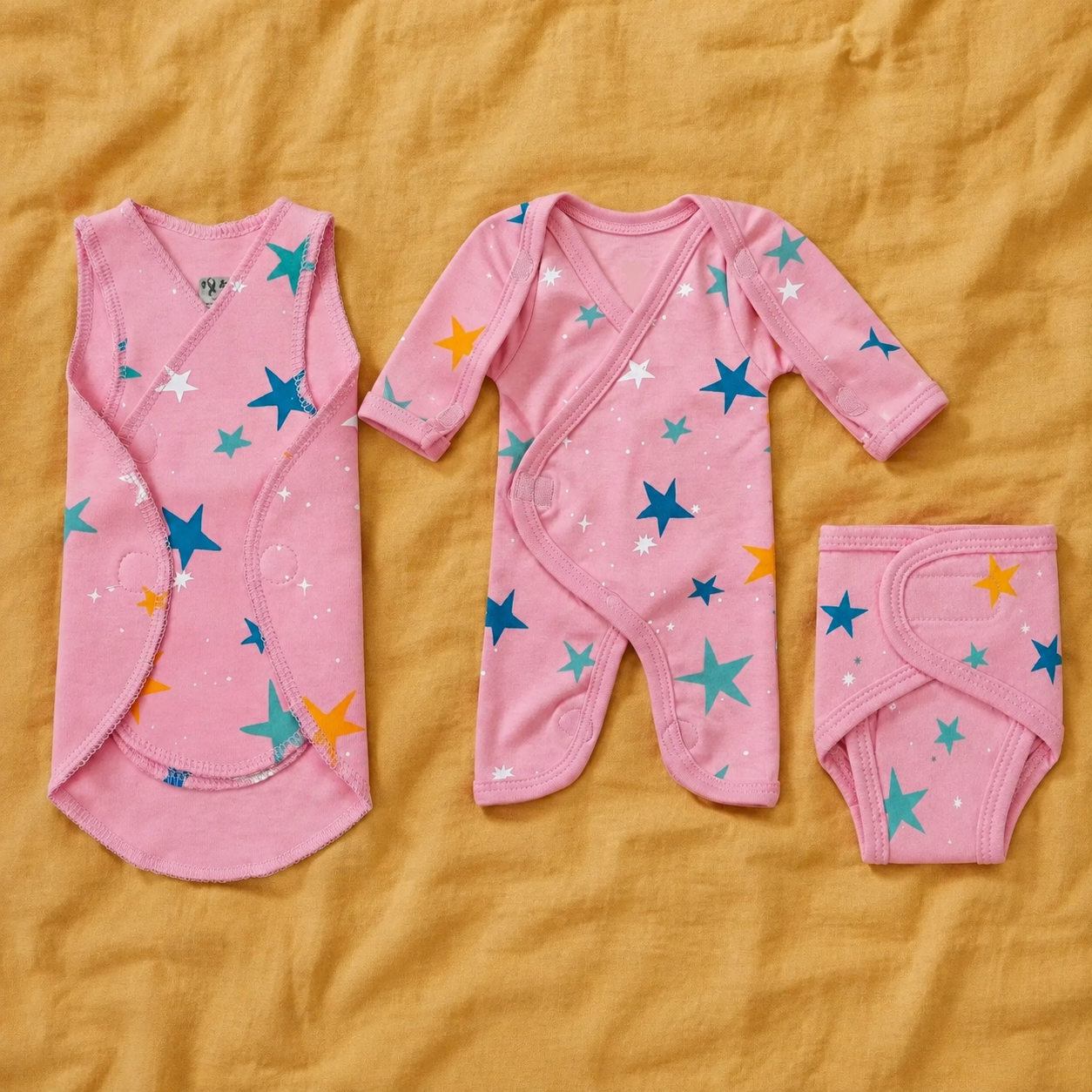 Pink Star Print – Gentle Comfort Collection – View 1