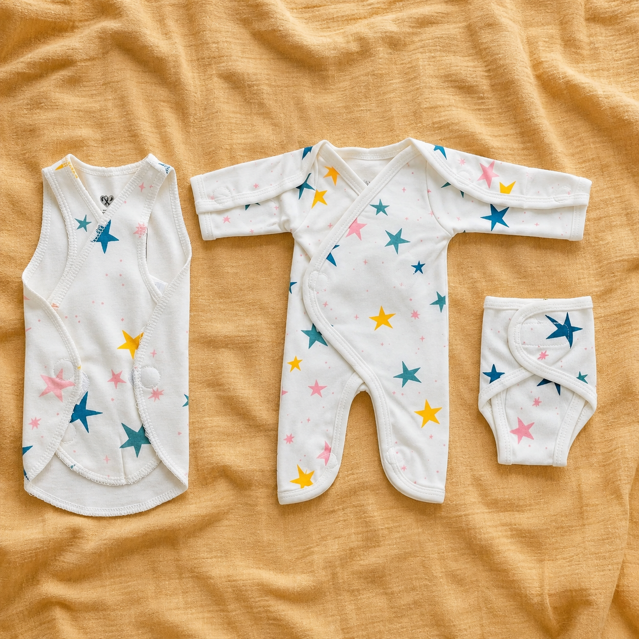 White Star Print – Gentle Comfort Collection – View 1