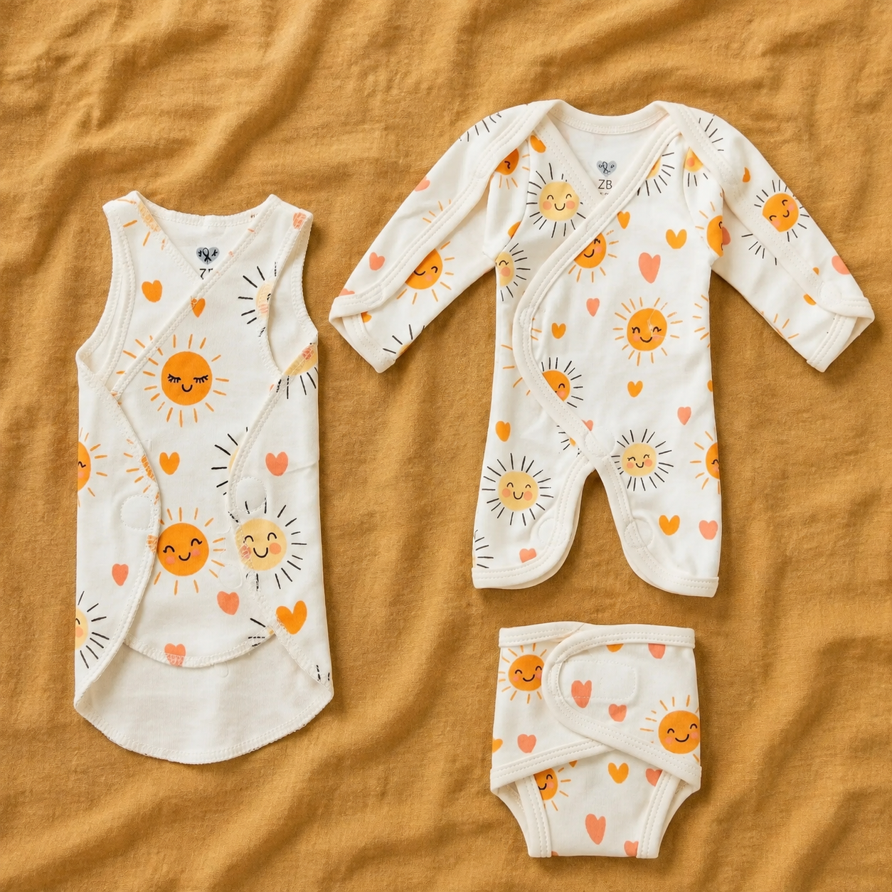 White Sun Print – Gentle Comfort Collection – View 1