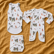 White Teddy Bear Print – Gentle Comfort Collection – View 1