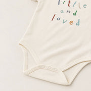 Little and Love | Baby Basic Bodysuit | snap closure detail